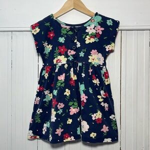 HANNA ANDERSSON 100% Cotton Floral Print Dress